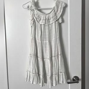 Short White Lace Dress